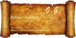 Odler Gobert névjegykártya